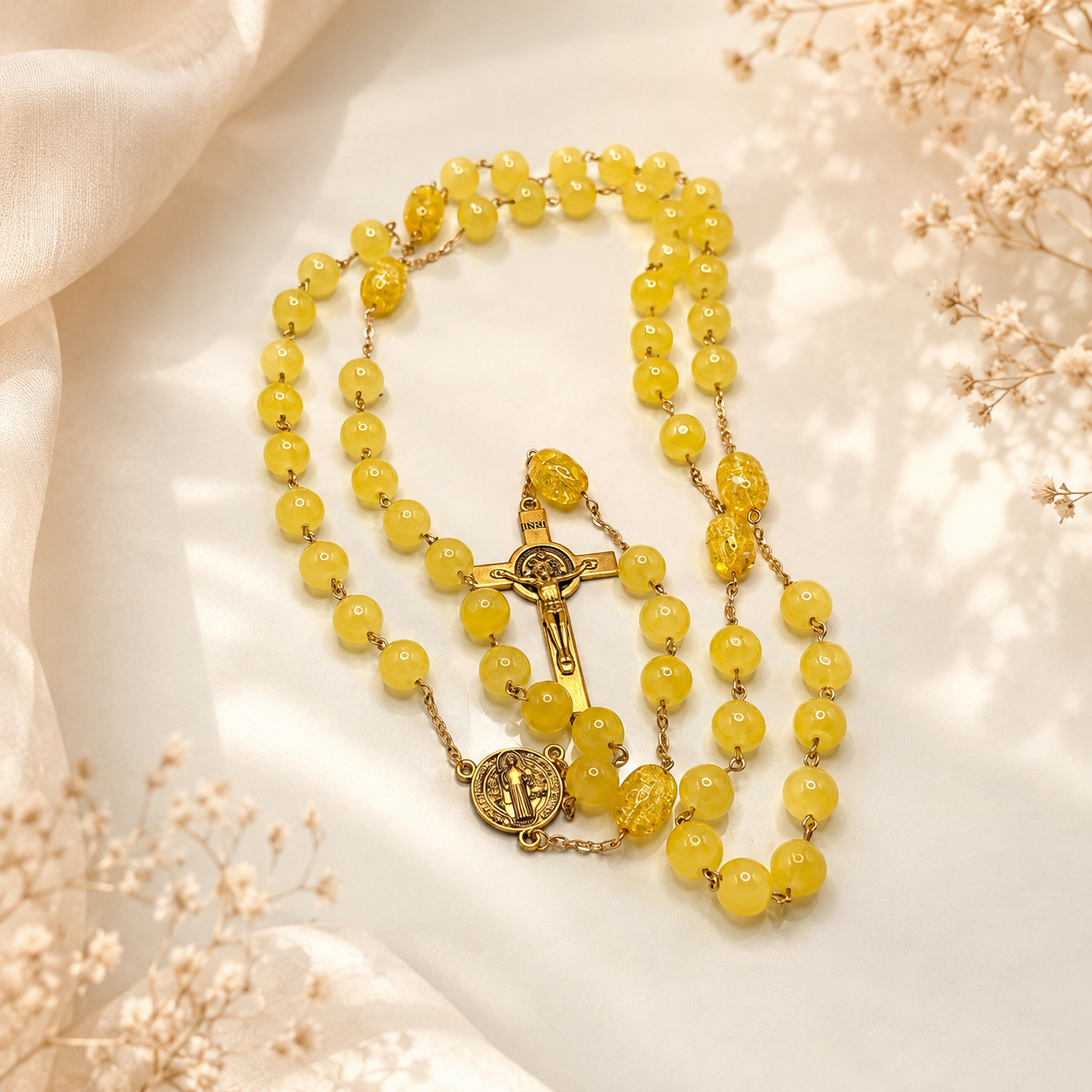 Sunlit Grace Rosary