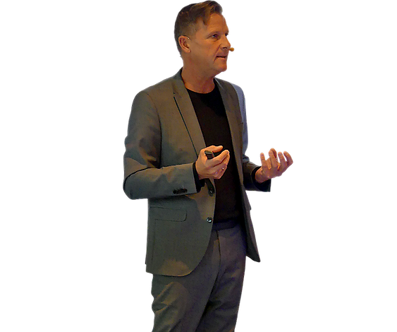 Prof. Däfler auf der Bühne