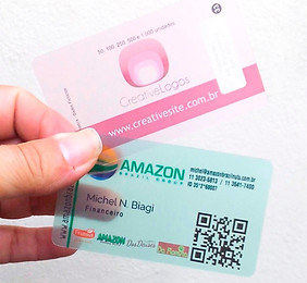 Cartão de visita em PVC