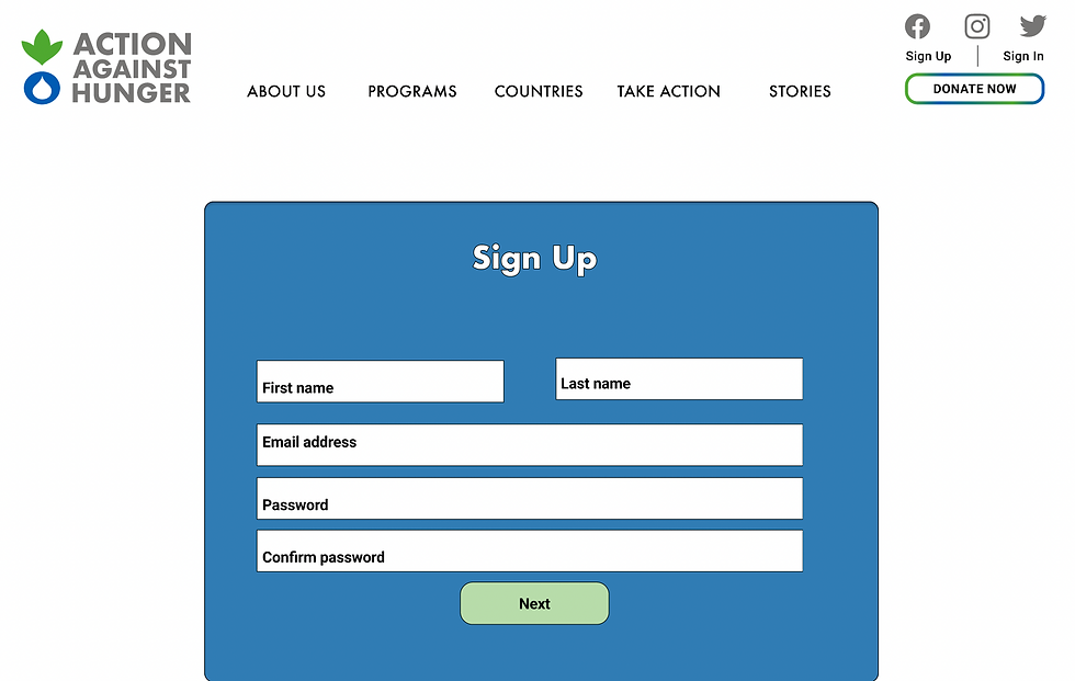 Enter info