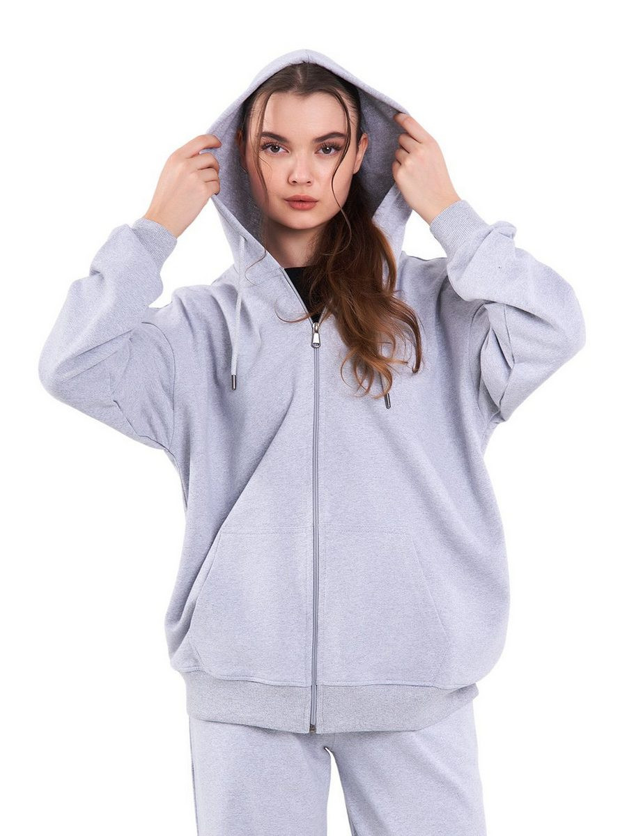 Miniaturbild: Damen Zip-Hoodie Basic Modell HO-903