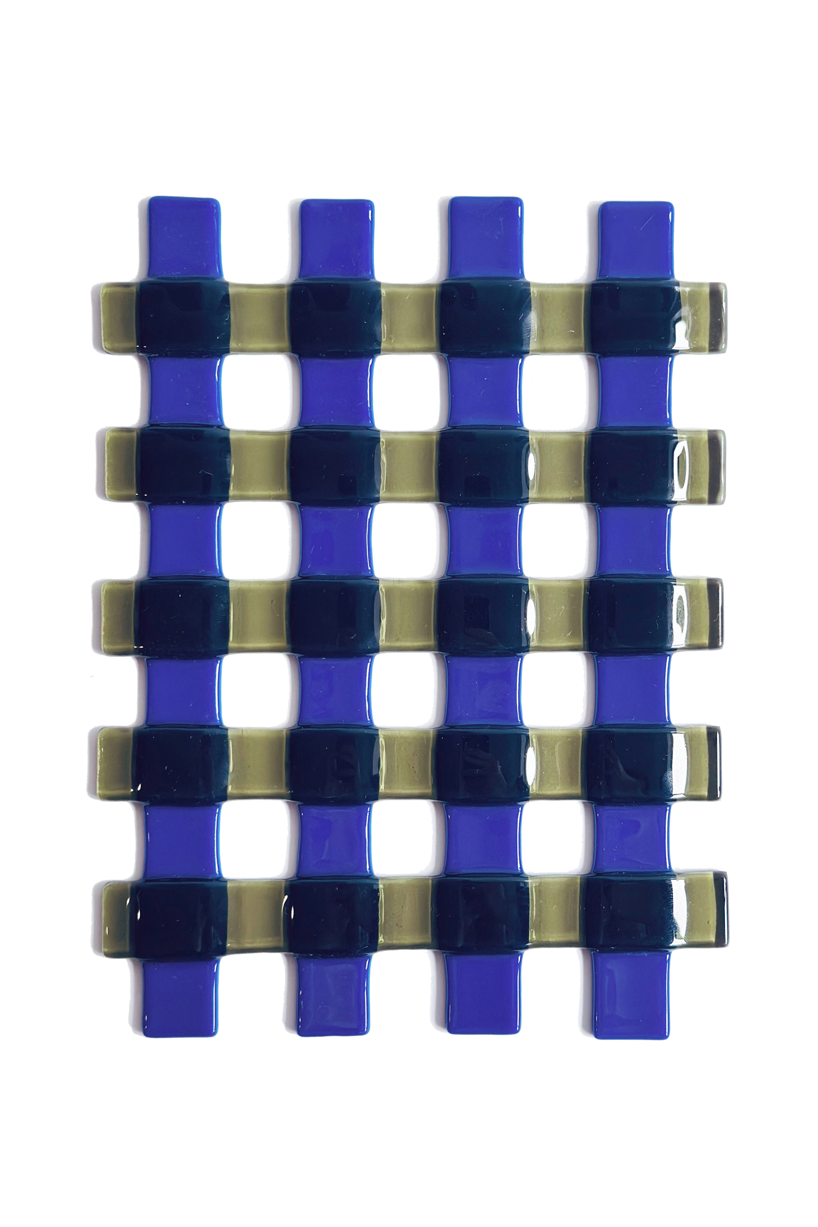 Glass weave 15x20 - green/blue