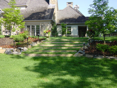 Tiered Lawn Steps