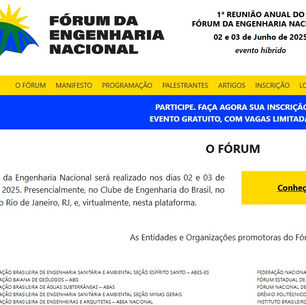 Fórum da Engenharia Nacional tem portal lançado