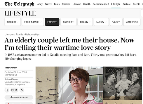 Telegraph Article revealing the story behind the story