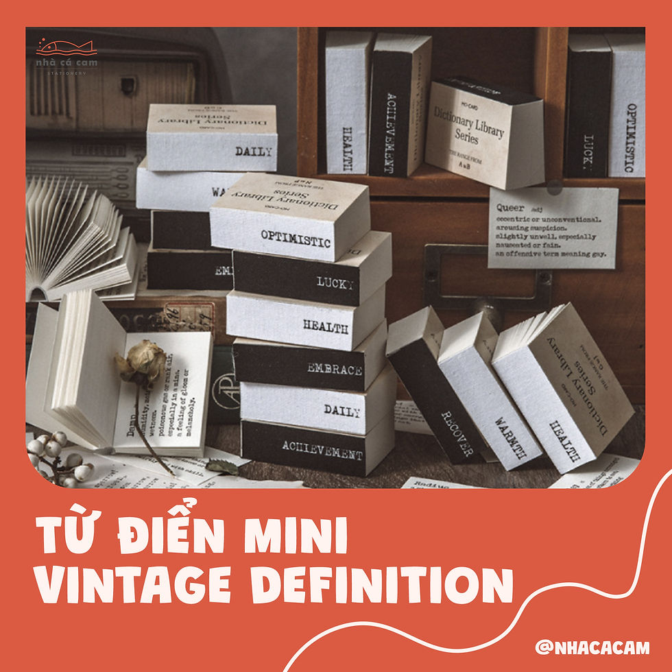 Hình thu nhỏ: Cuốn từ điển mini Vintage Definition 100 trang