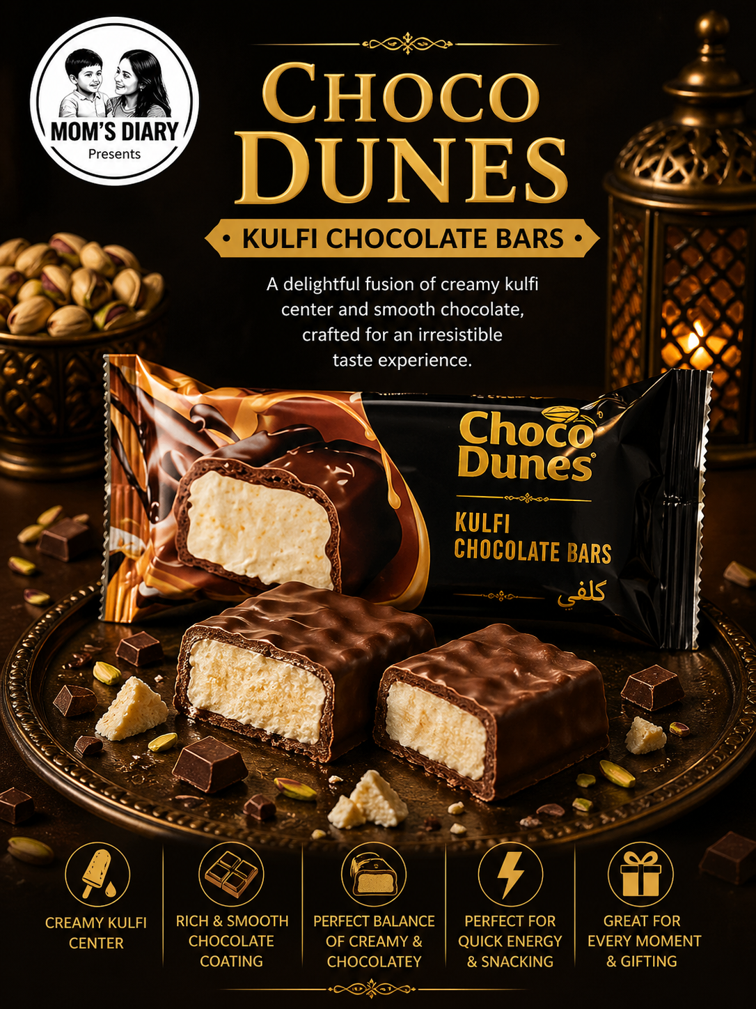 Choco Dunnes (Kulfi Chocolate Bars)