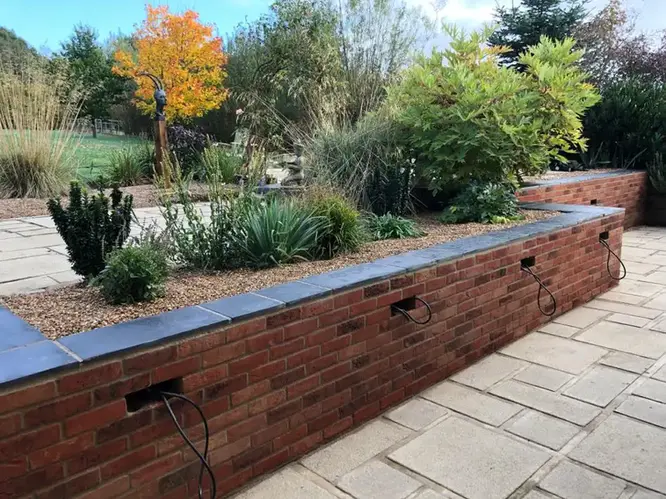 Brick Garden Wall Construction in Colchester