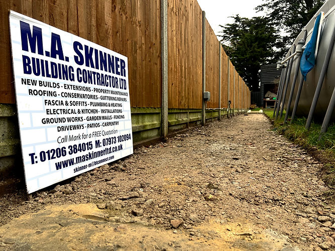 M.A.Skinner Building Contractor LTD Services at Garden Path job site in West Mersea