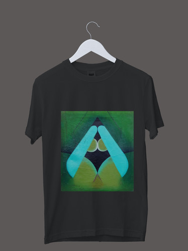 Mystic Green | Black T-Shirt | Unisex 