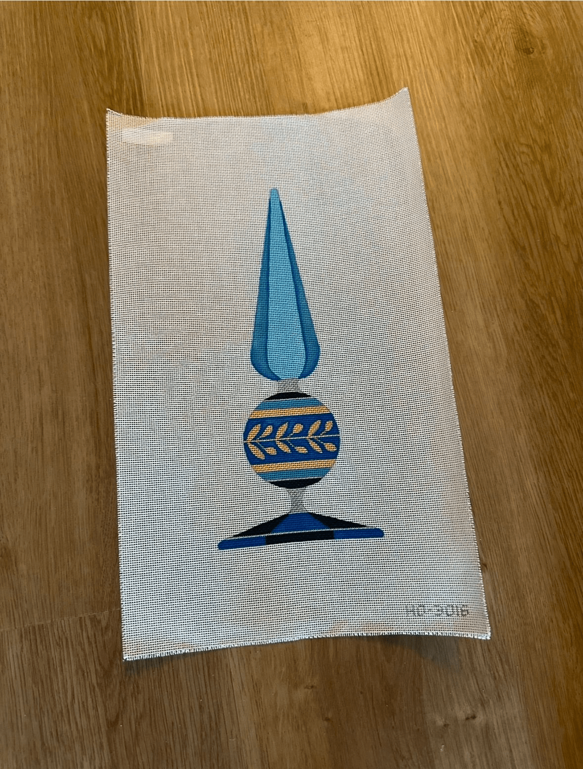 Hanukkah Blue Finial #2 by Raymond Crawford Designs