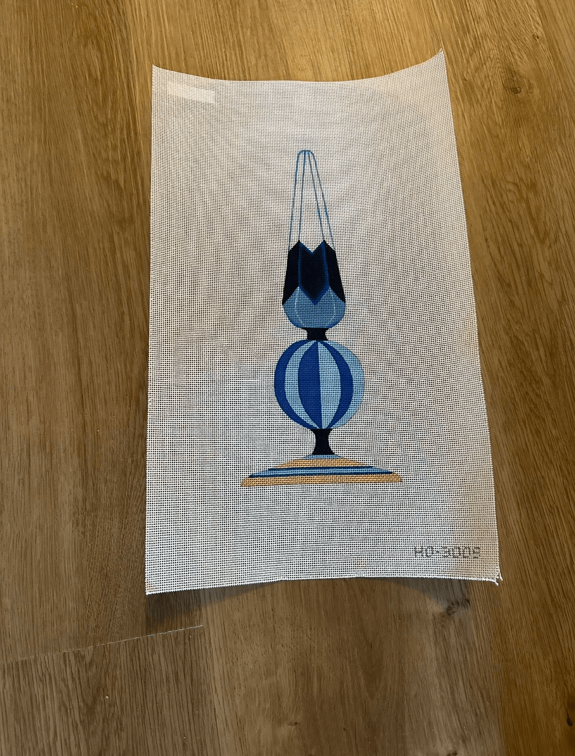 Hanukkah Blue Finial #3 by Raymond Crawford Designs