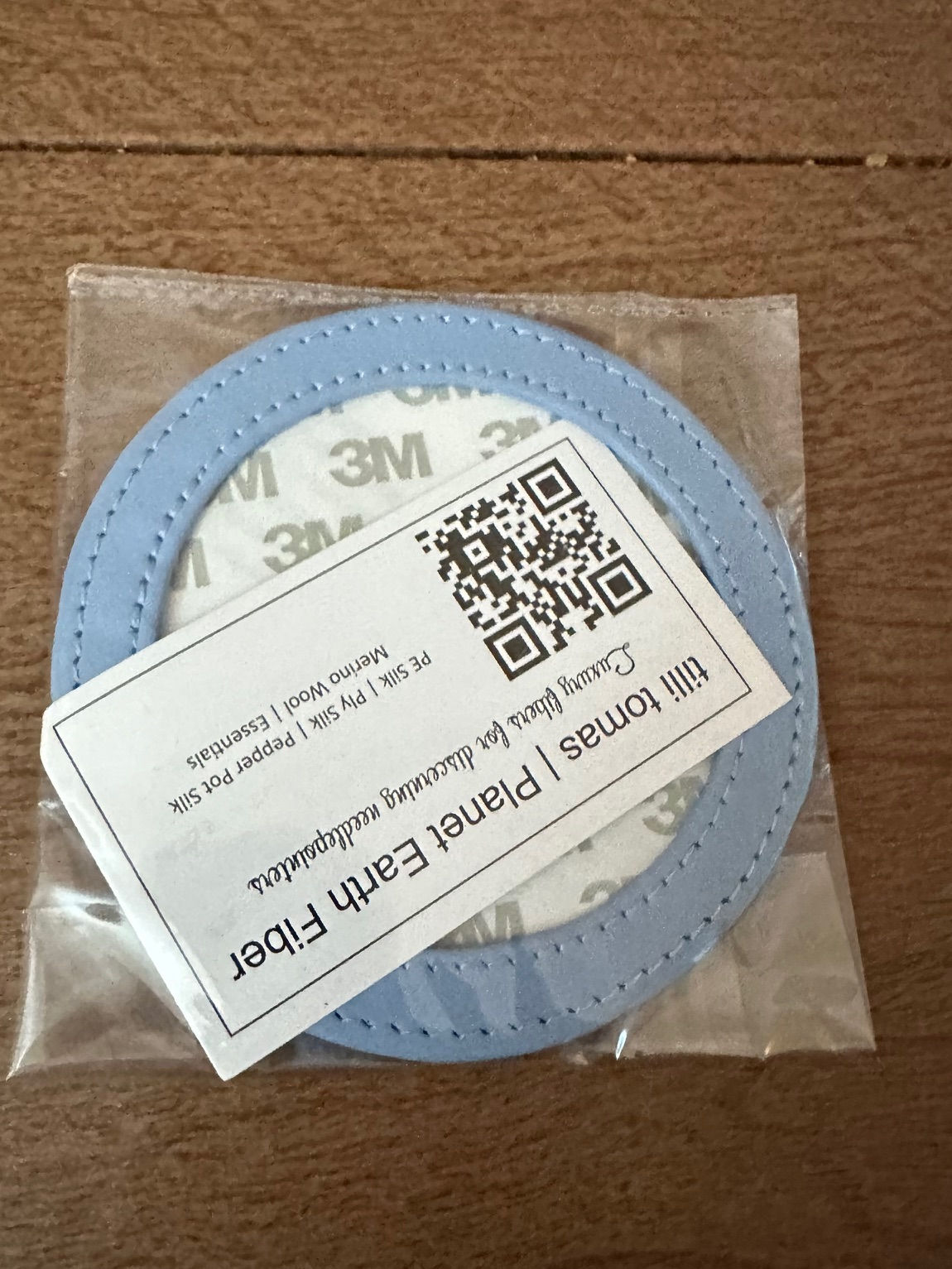 Light Blue Leather Magnet by Planet Earth