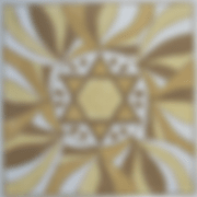 Gold And Ivory With Star Tefillin Bag by Julia's Needleworks