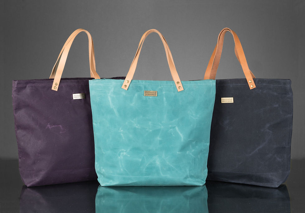Миниатюра: Large Canadian-Made eco tote bag, reusable and versatile and classic sustainable style