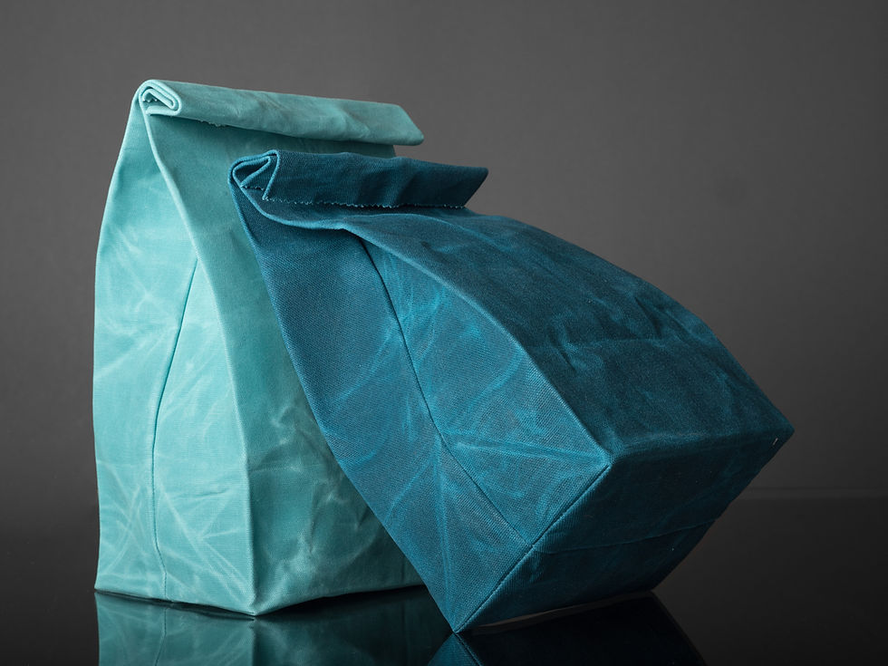 Miniatura: eco-friendly reusable lunch bag handmade in Canada, sustainable lifestyle accessory