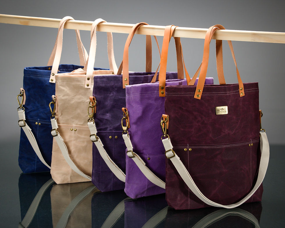 Miniature : Canadian-made waxed canvas eco tote bag, sustainable style, ideal for everyday use and travel in Europe & Asia