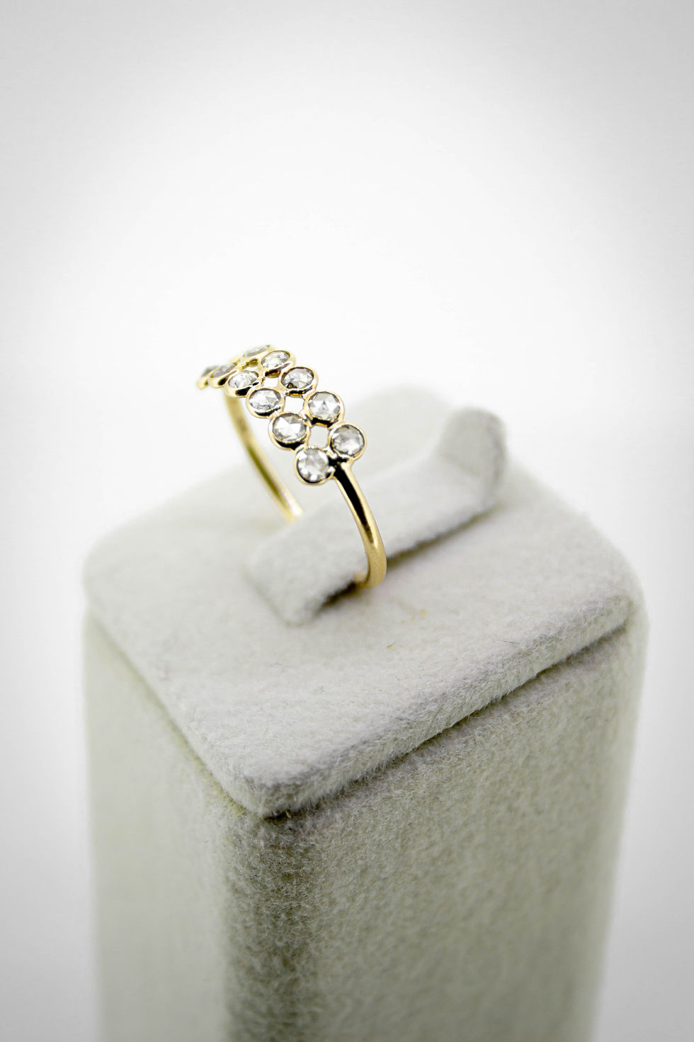 Thumbnail: Rose Cut Cluster Diamond Ring