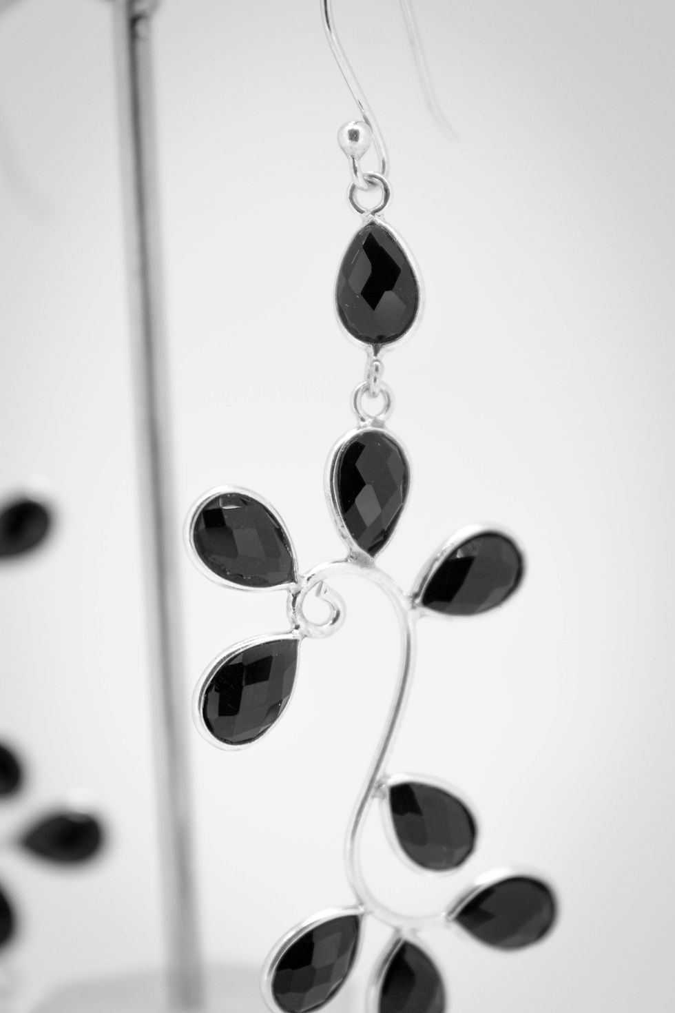 Thumbnail: Dainty Black Onyx Earrings