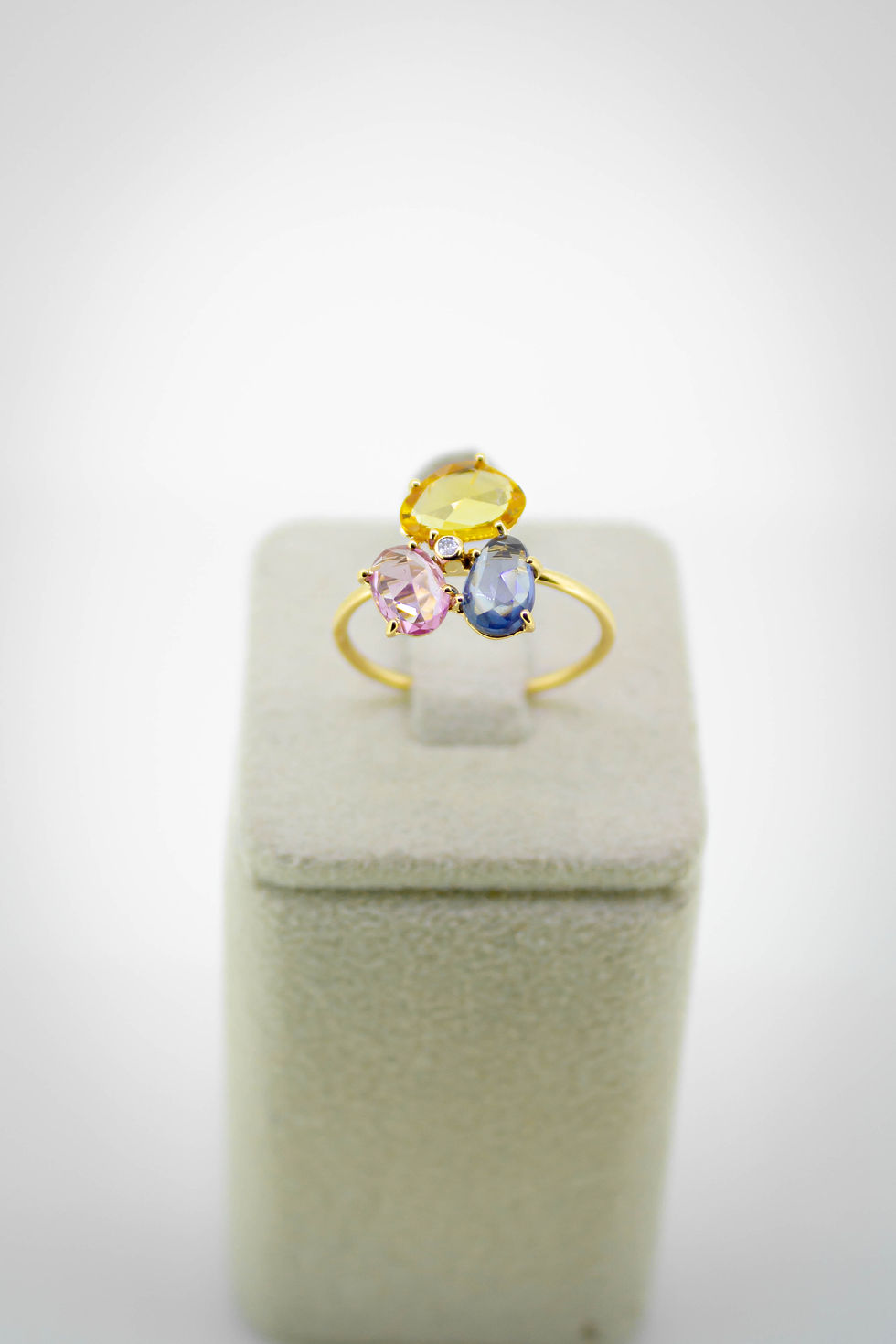 Thumbnail: Handcrafted Multi-Sapphire ring