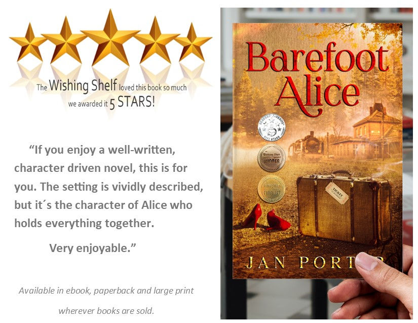 Barefoot Alice #literaryfiction #BookReview 1 #5stars Wishing Shelf Book #Awards #mustread