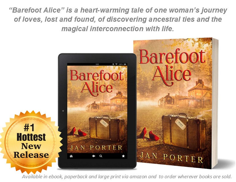 Barefoot Alice paperback and ebook ad 1 literary fiction by jan porter www.janporter.ca