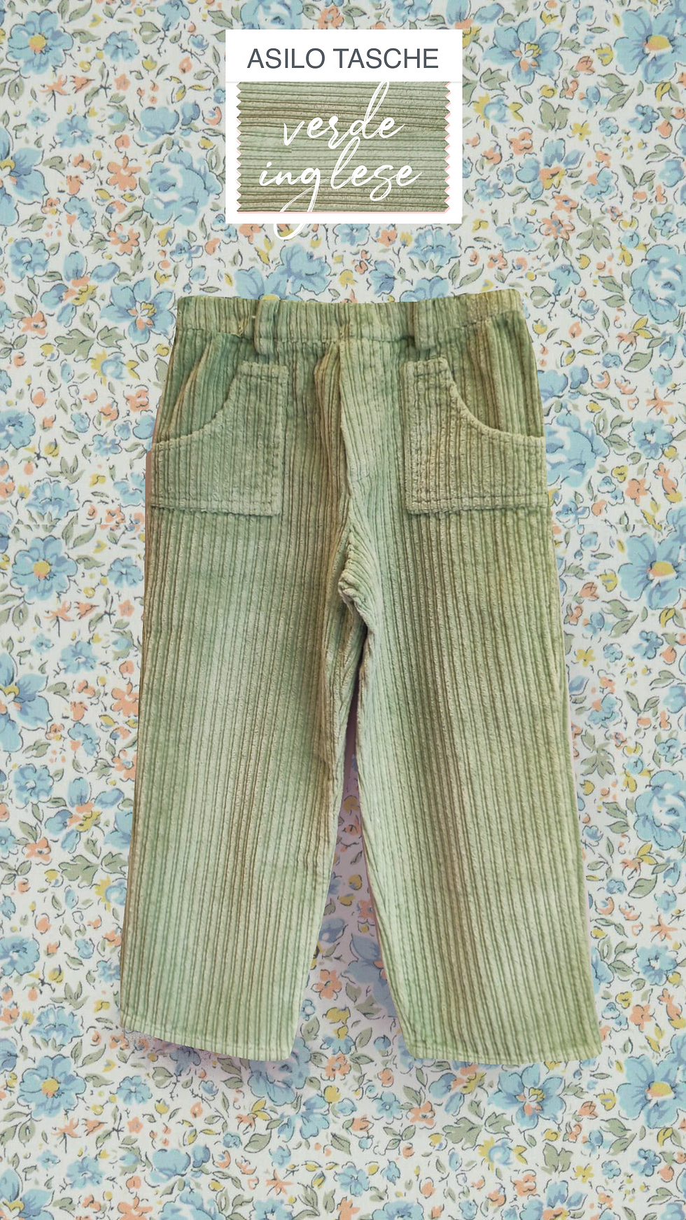 Miniatura: Pantalone asilo velluto costa larga Inverno 2025