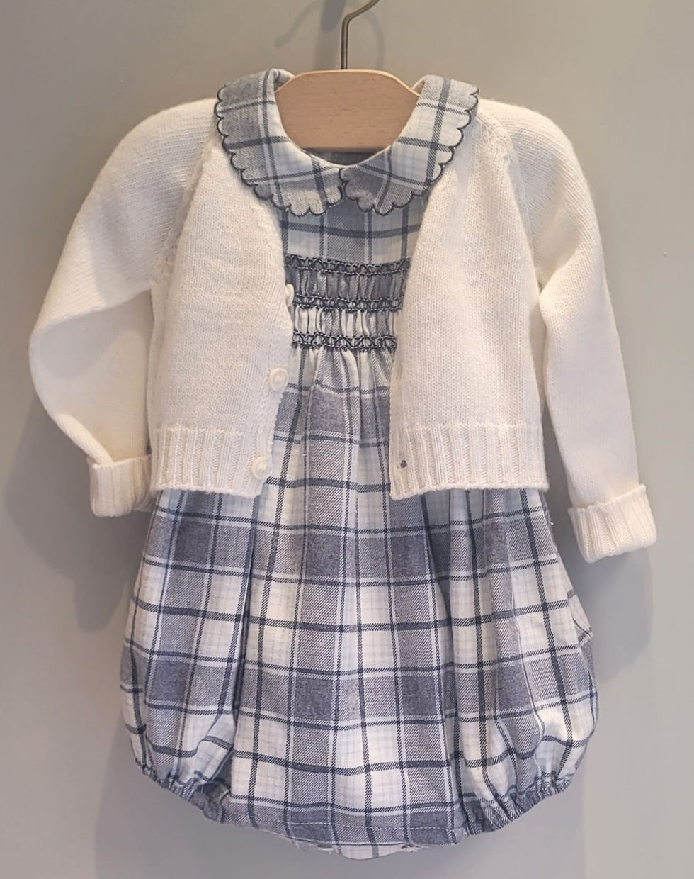 Miniatura: Pagliaccetto scozzese punto smock 2025