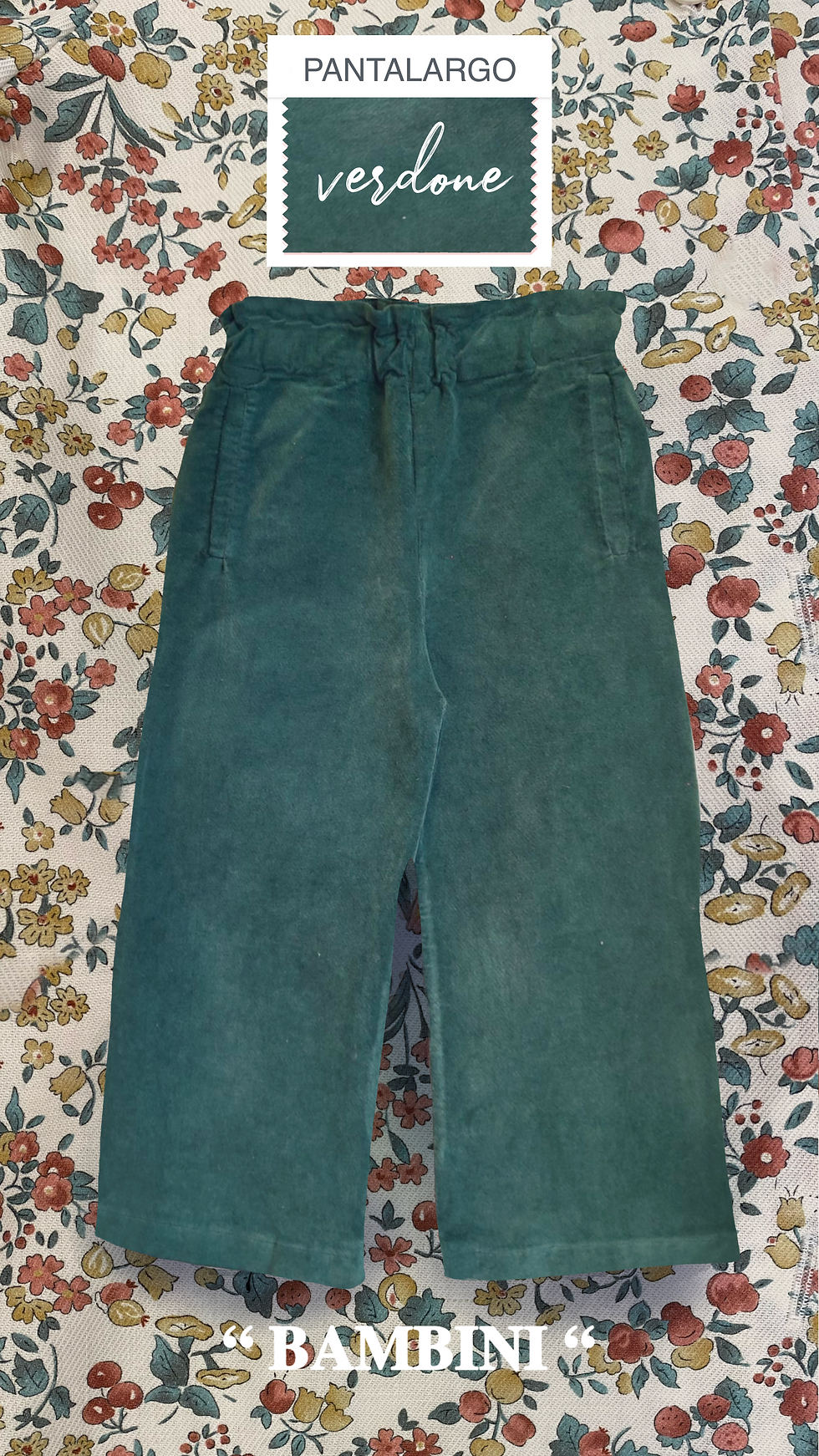 Miniatura: Pantalargo in velluto liscio Inverno 2025