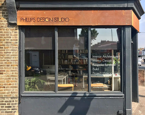 Phillips Design Studio Office front in Walthamstow