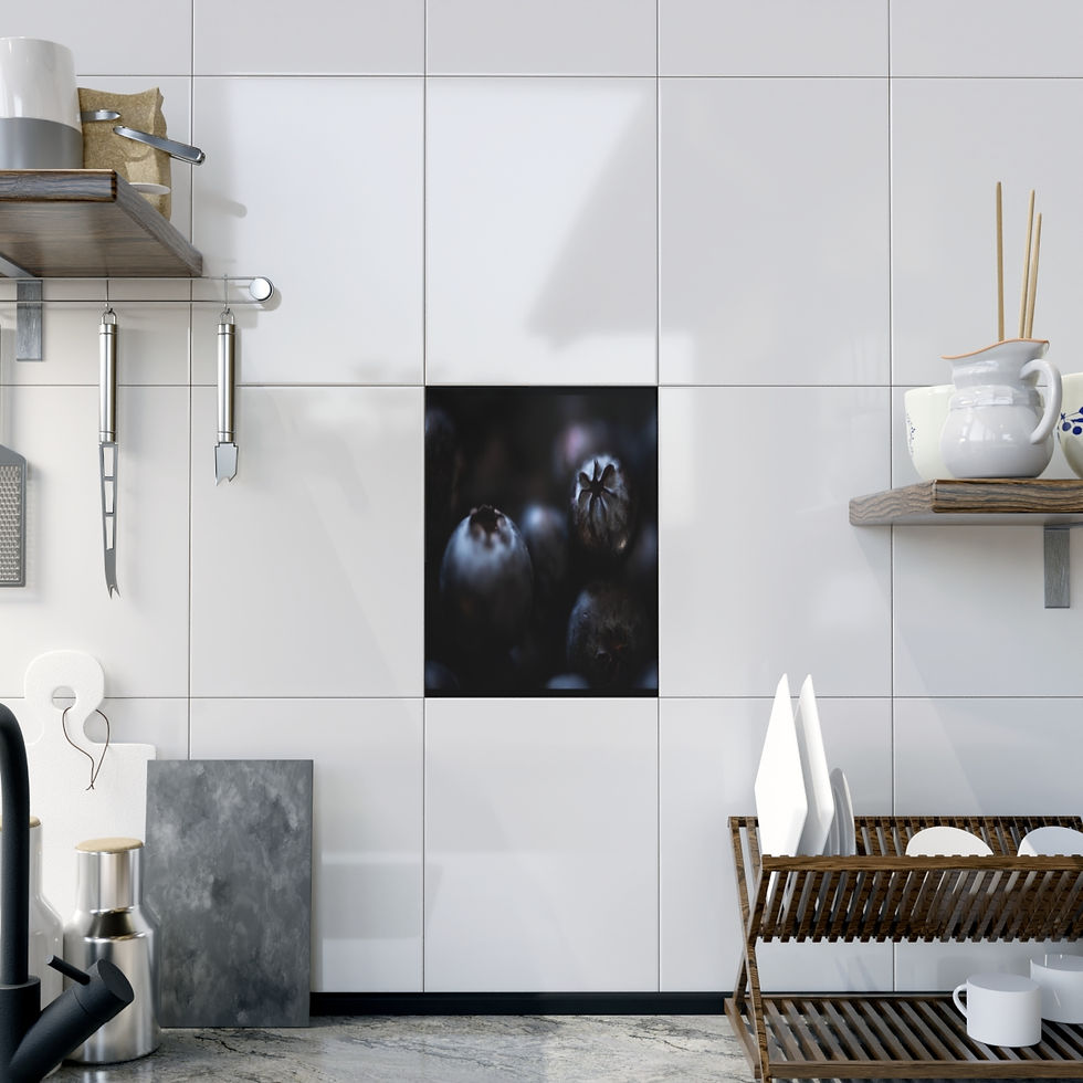 Thumbnail: Blueberry by JHP Ceramic Photo Tile (6x8)