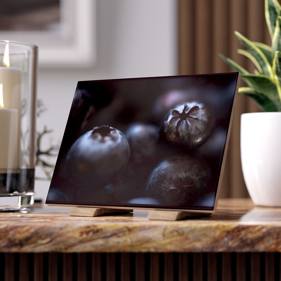 Thumbnail: Blueberry by JHP Ceramic Photo Tile (6x8)