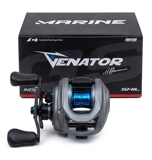 Carretilha Marine Sports Venator GS esquerdo Cor cinza