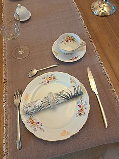 service de table de ma grand mère