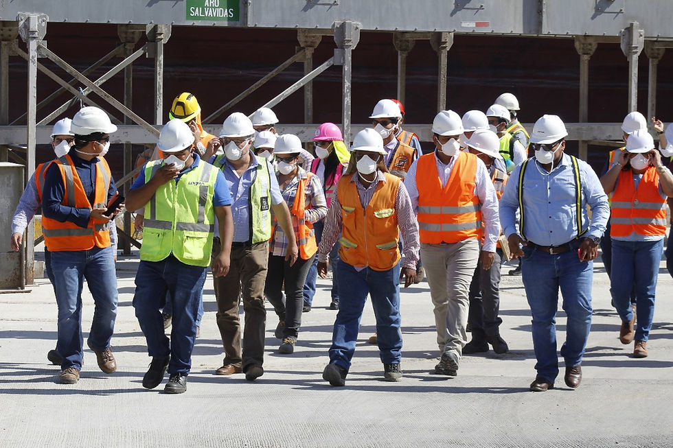 Ingenieros visitan la Empresa Nacional Portuaria