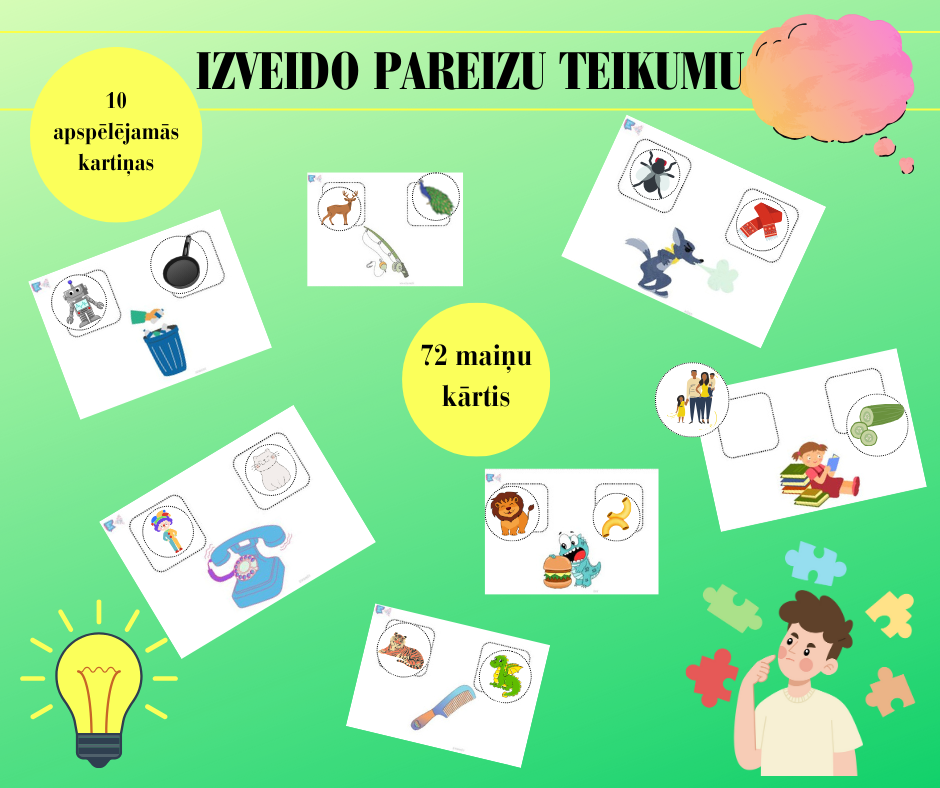 Izveido pareizu teikumu