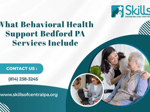 What Behavioral Health Support Bedford PA Services Include