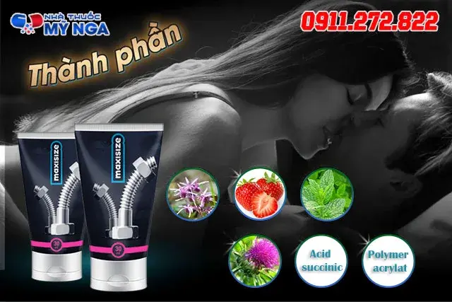 Thành phần tự nhiên của gel bôi Maxisize