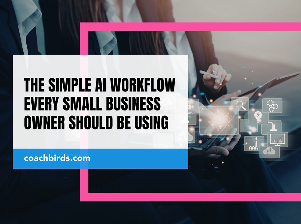 The Simple AI Workflow Every Small Business Owner Should Be Using