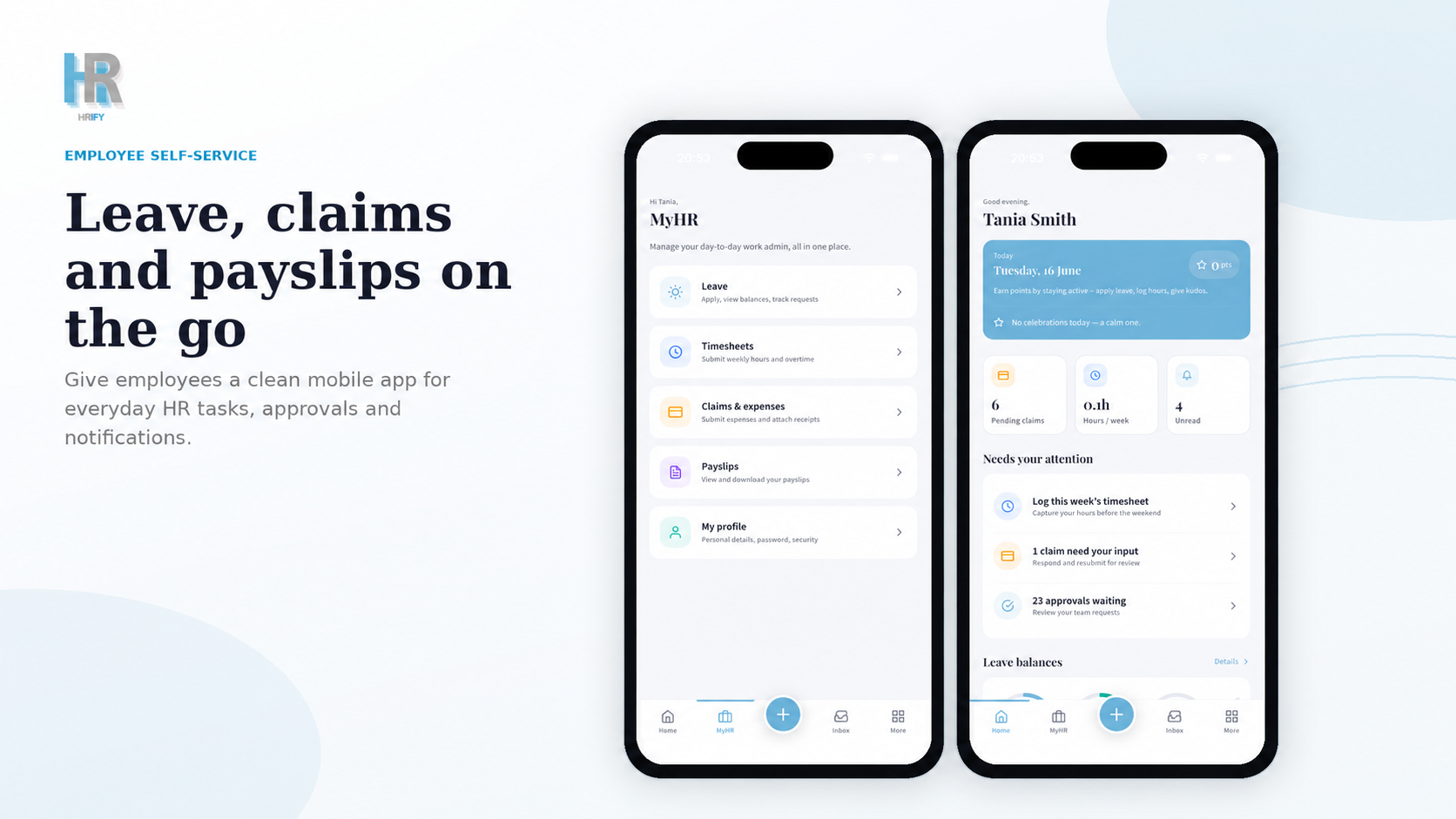 HRIFY leave and claims preview