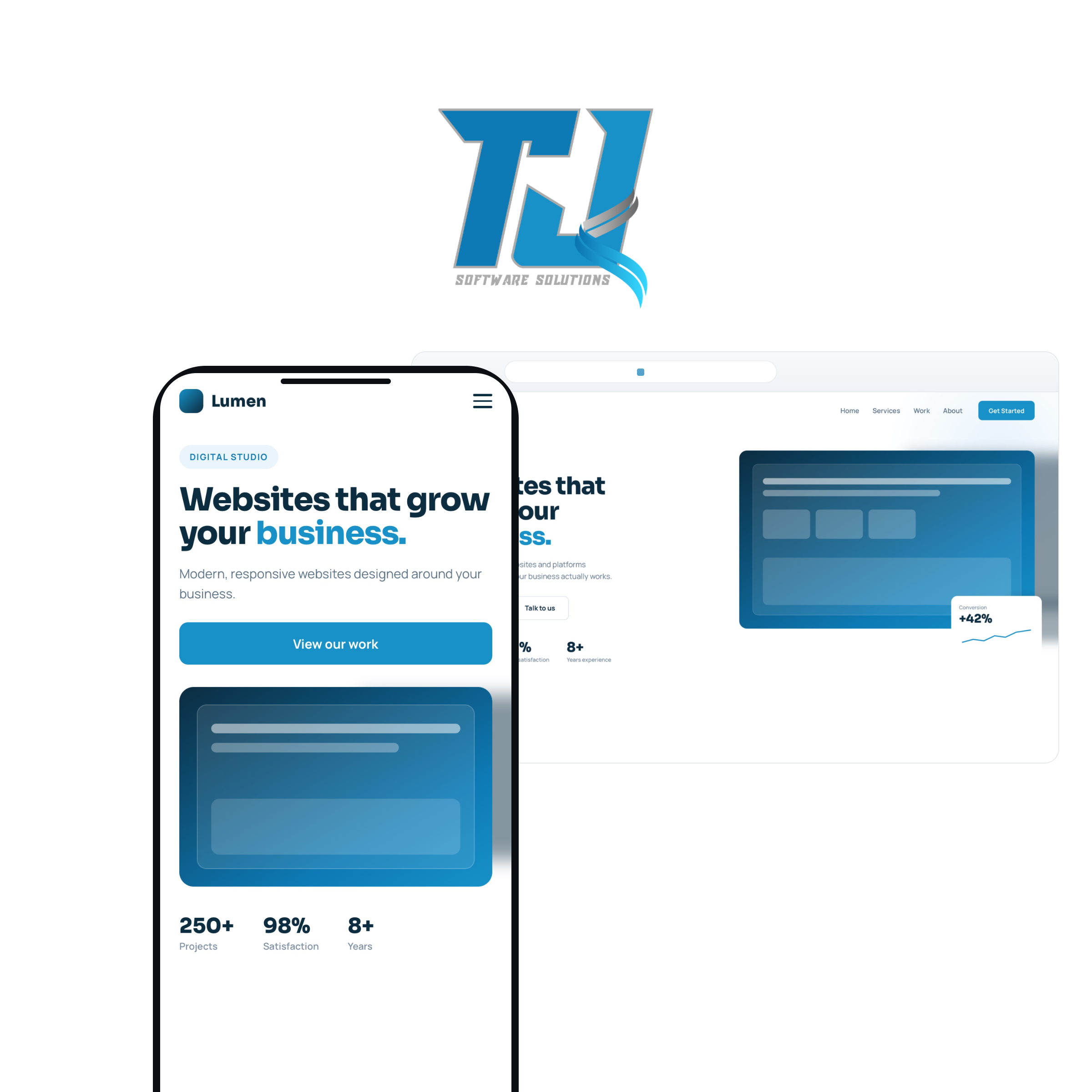 Custom website design example
