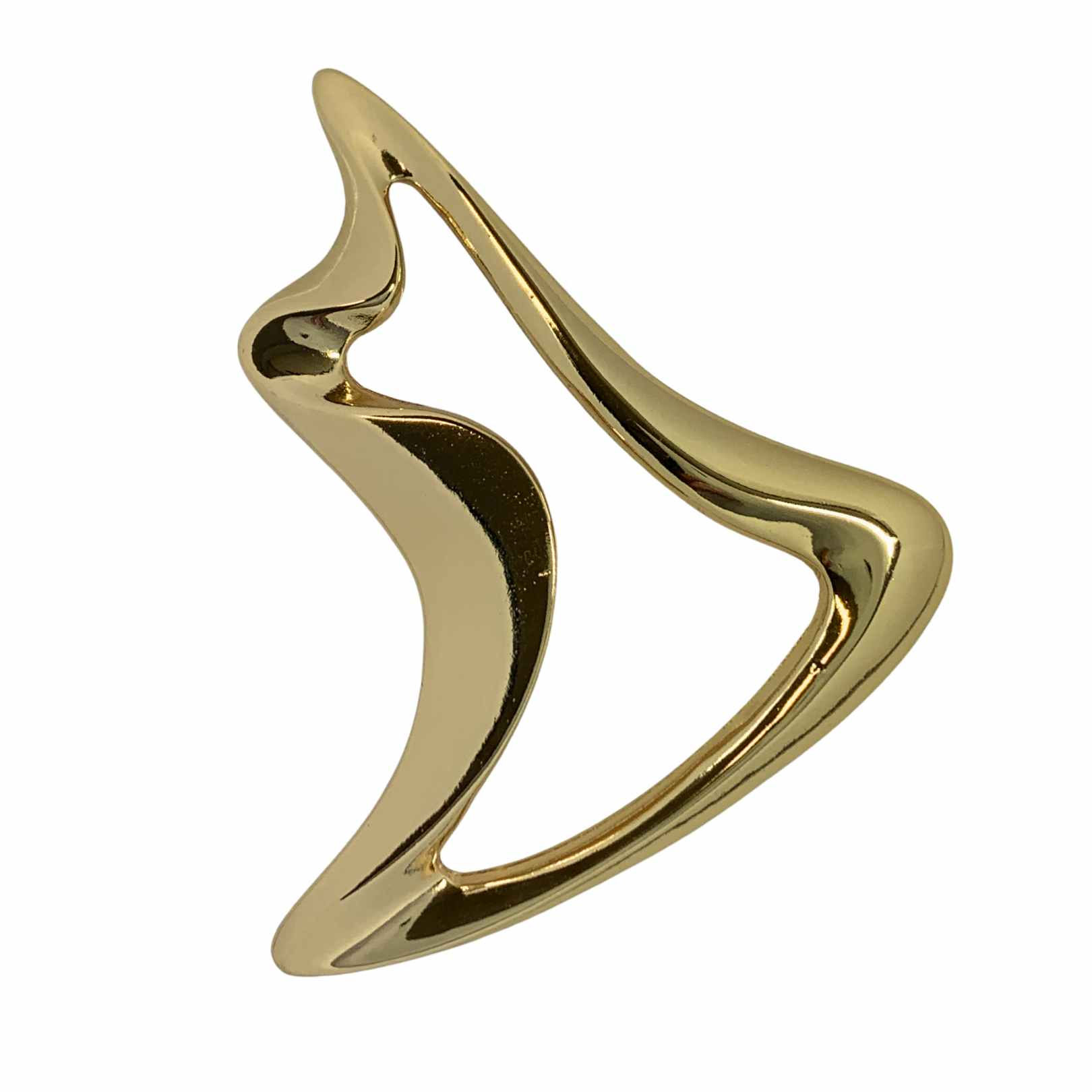 APLIQUE FORMATO ORGÂNICO DOURADO