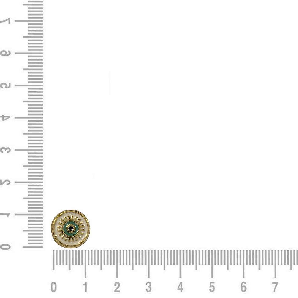 Miniatura: ENTREMEIO OLHO GREGO DOURADO RESINA - PCT COM 6