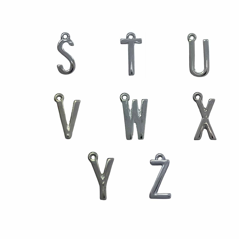 Miniatura: PINGENTE LETRA NÍQUEL - PCT COM 6