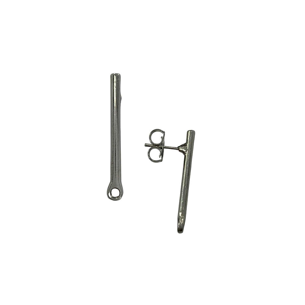 BASE DE BRINCO PALITO NÍQUEL - PCT COM 6 PARES