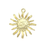 Miniatura: PINGENTE SOL TEXTURIZADO M DOURADO - PCT COM 6
