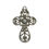Miniatura: PINGENTE CRUZ ARABESCADA COM PÉROLA NÍQUEL - PCT COM 4