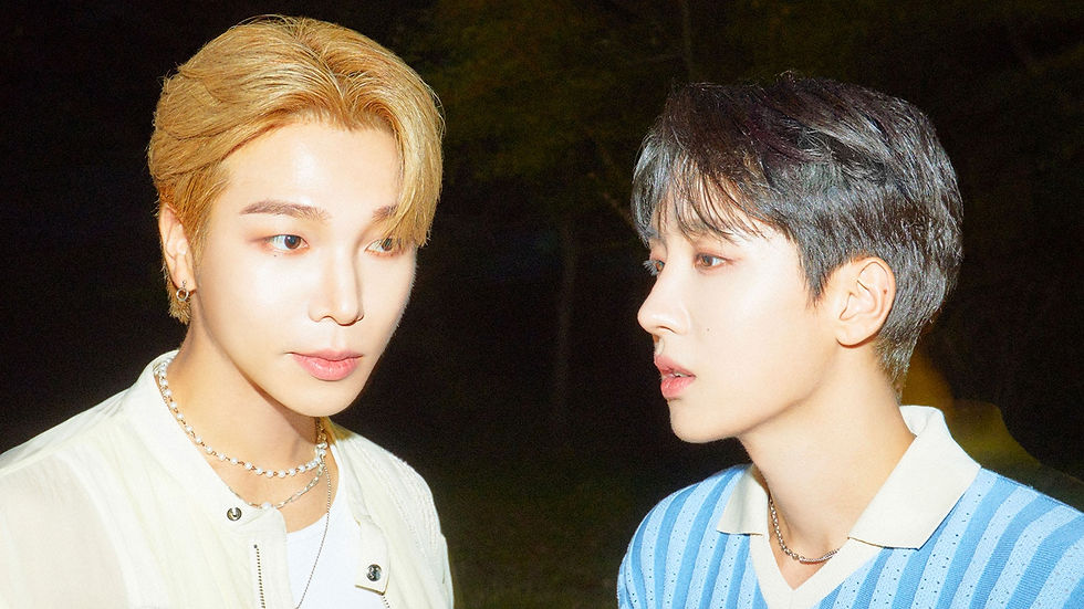 Ireah Lee Jonghee e Yoo Heejae para o concept photo foto conceito do primeiro 1st single album Summús
