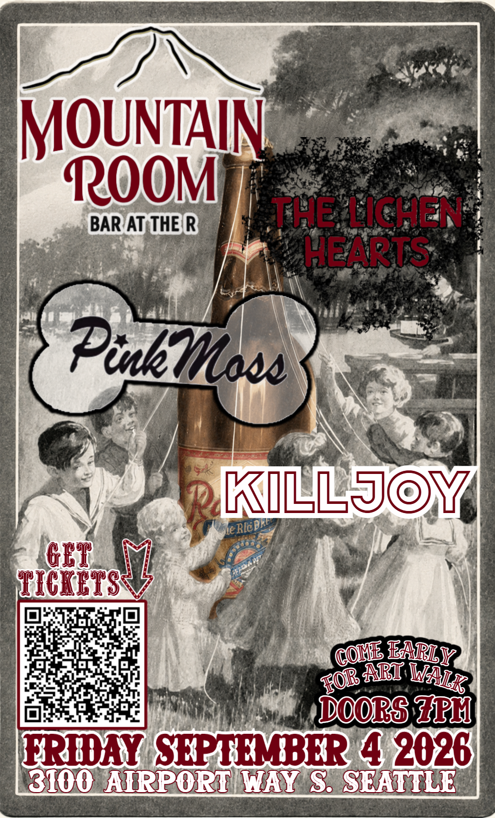 Art Walk After Party, The Lichen Hearts, Pink Moss, Killjoy at The Mountain Room
