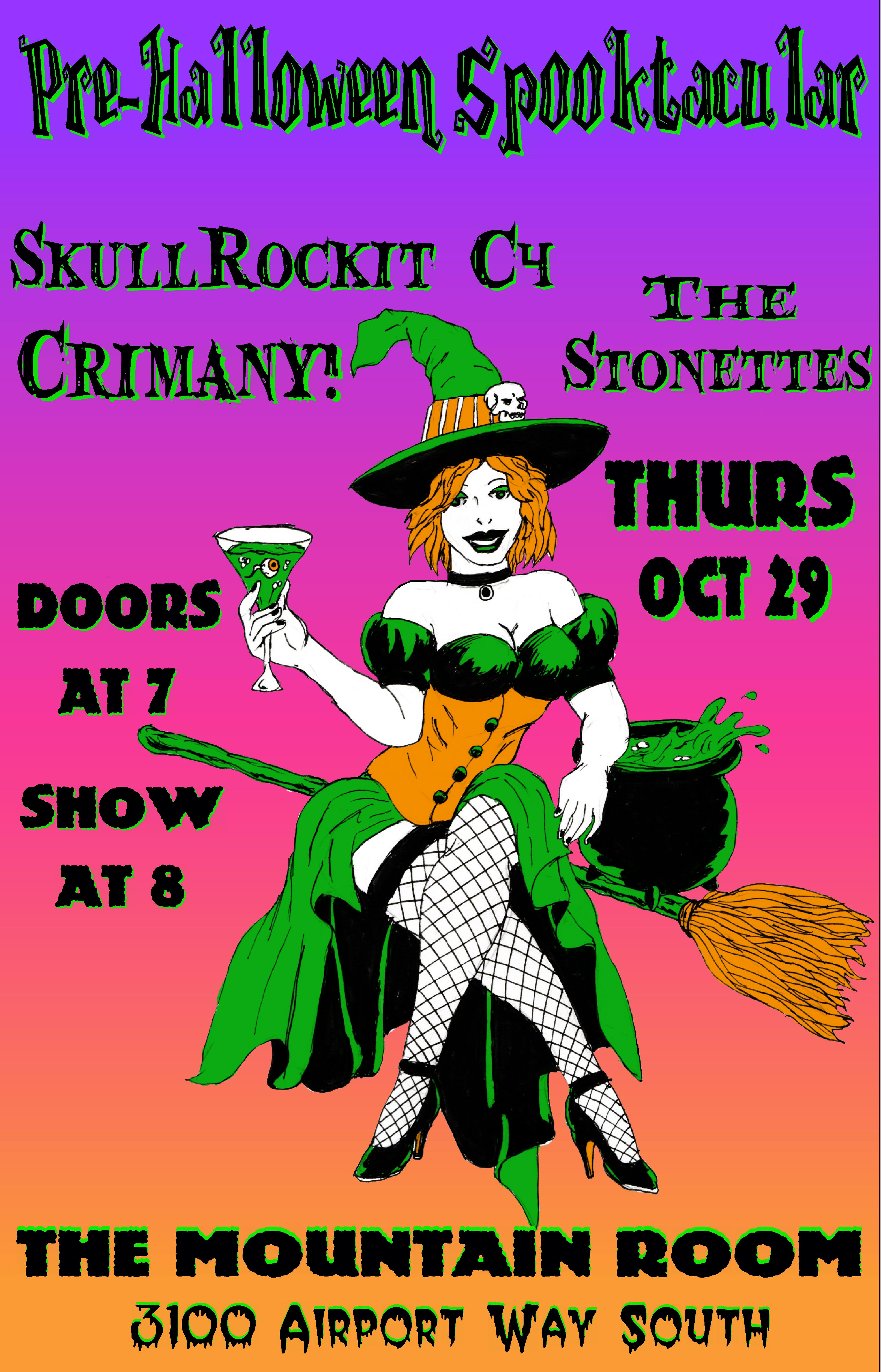 SkullRockit C4, Crimany!, The Stonettes at The Mountain Room